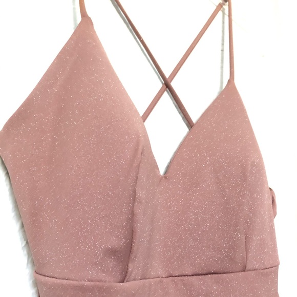 Tan/Brown Sparkly Dress - Picture 3 of 3